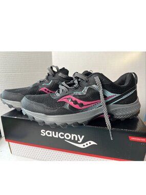 Saucony Excursion TR16 Trail Sneakers Women’s 10 Black Fuchsia